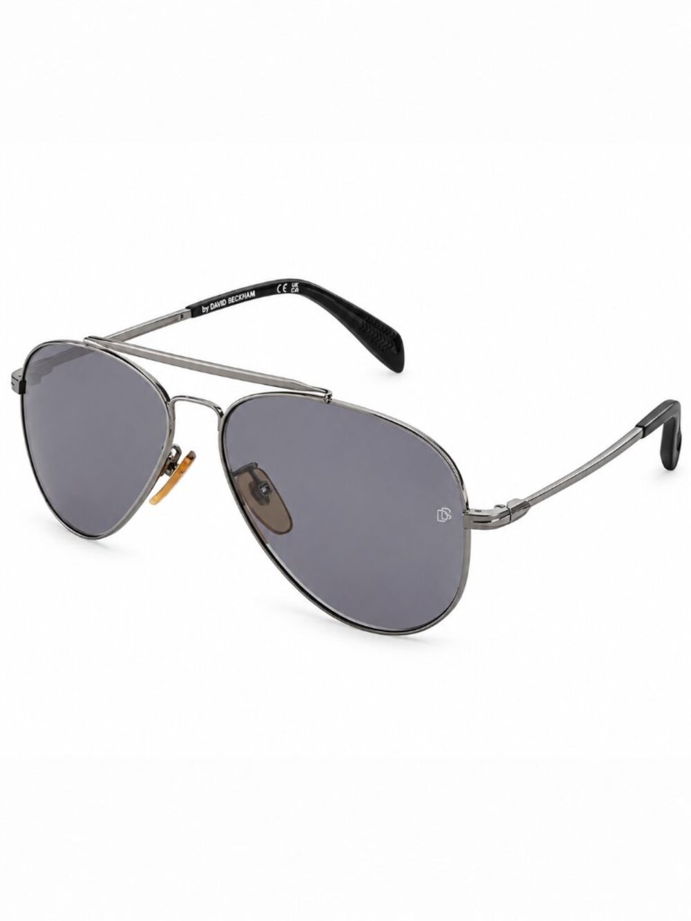 David Beckham DB1004 0V81/M9 Men's Ruthenium Black / Gray Polarized Sunglasses